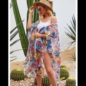 NEW Casual Colorful Boho Kimono Light Cardigan Coverup